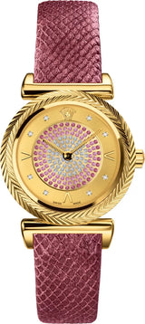 Versace V-Motif Vintage Burgundy Strap Women's Watch  VERE01118 - Big Daddy Watches
