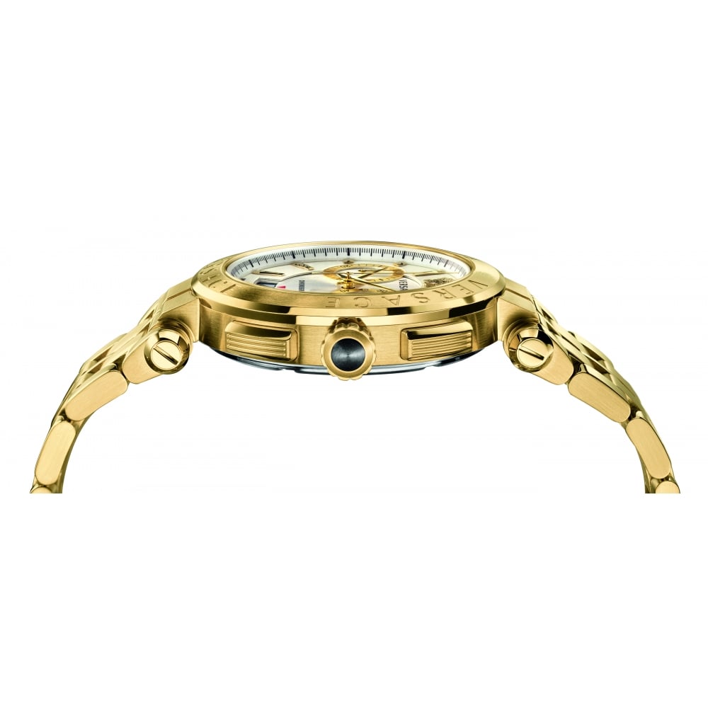 Versace V-Racer Aion Gold Chronograph Men's Watch - VBR060017