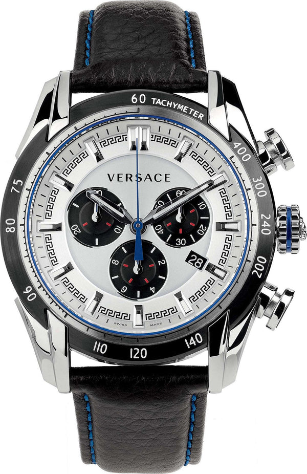 Versace V-Ray Leather Strap Men's Watch  VDB010014 - Big Daddy Watches