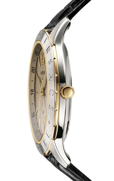 Versace Univers Black Leather Strap Men's Watch VEBK00218 - Big Daddy Watches #2