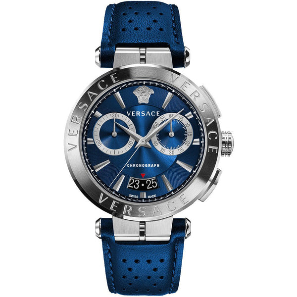 Versace Aion Chronograph Blue Strap Men's Watch  VE1D01220 - Big Daddy Watches