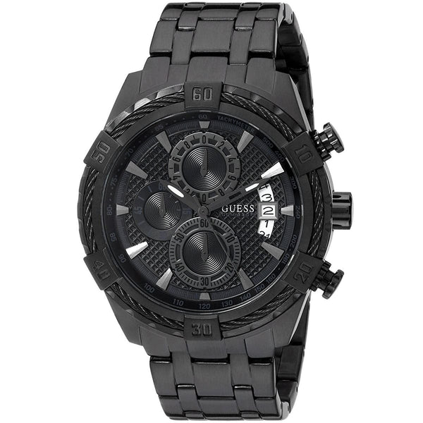 Guess Men’s Chronograph Stainless Steel Black Men's Watch  W0522G2 - Big Daddy Watches