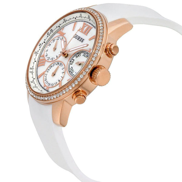 Guess Sport White Silicone Strap Rose Gold Women's Watch W0616L1 - Big Daddy Watches #2