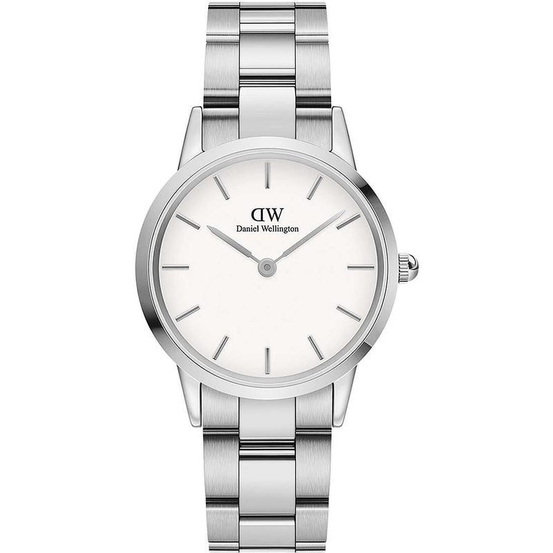 Daniel Wellington White Iconic Link 36mm Silver DW00100203