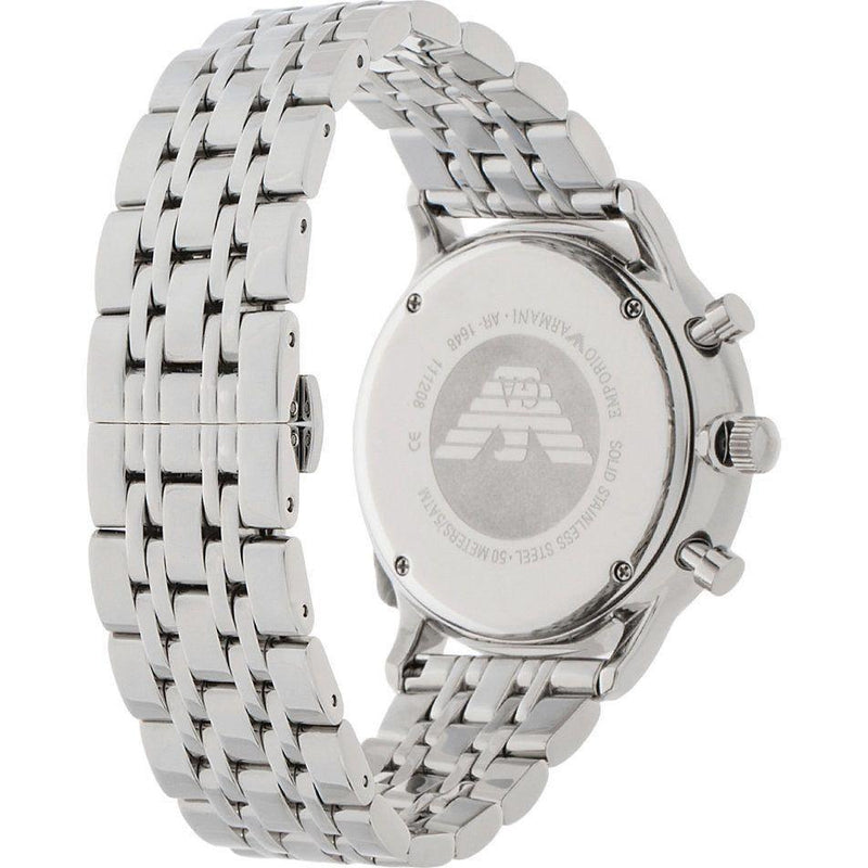 Emporio Armani Dark Navy Dial Silver Men's Watch AR1648