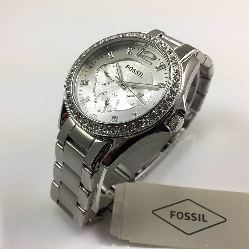 Fossil Riley Multi-Function Silver Dial Ladies Watch ES3202