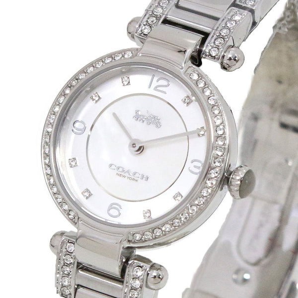 Coach Cary Crystal Silver 26mm Women's Watch 14503837 - Big Daddy Watches #2