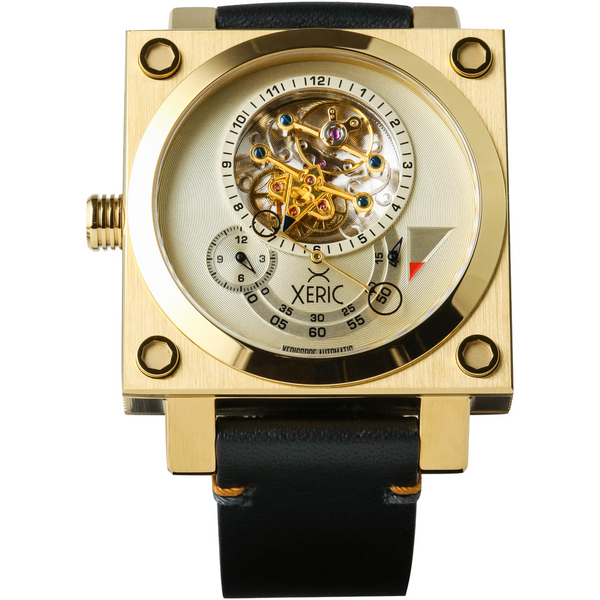 Xeric Xeriscope Squared All Gold Mechanical Watch - Big Daddy Watches
