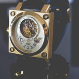 Xeric Xeriscope Squared All Gold Mechanical Watch - Big Daddy Watches