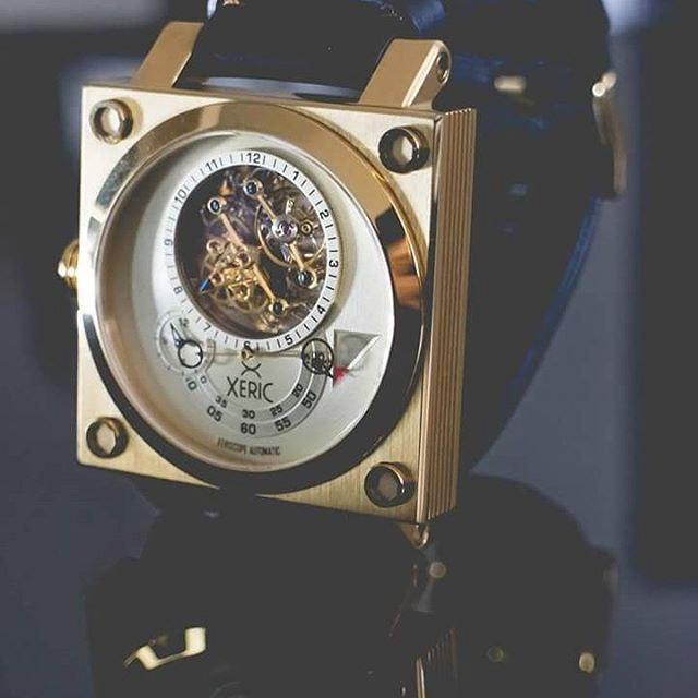 Xeric Xeriscope Squared All Gold Mechanical Watch - Big Daddy Watches
