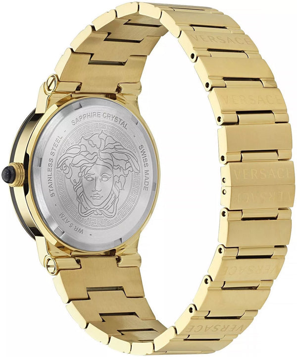 Versace Greca Logo Moonphase Gold Watch - VE7G00323